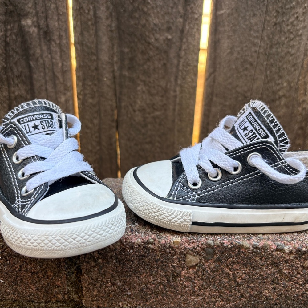 Converse Kids Black and White Sneakers